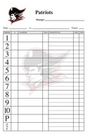 Baseball Lineup Card Softball Lineup Card 
 Template 10 PLC-Sports