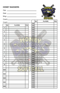 PLC Sports Custom Lineup Card Template 7