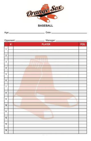Baseball Lineup Cards Softball Lineup Card Template 9 PLC-Sports