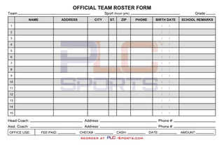 Roster Form V1