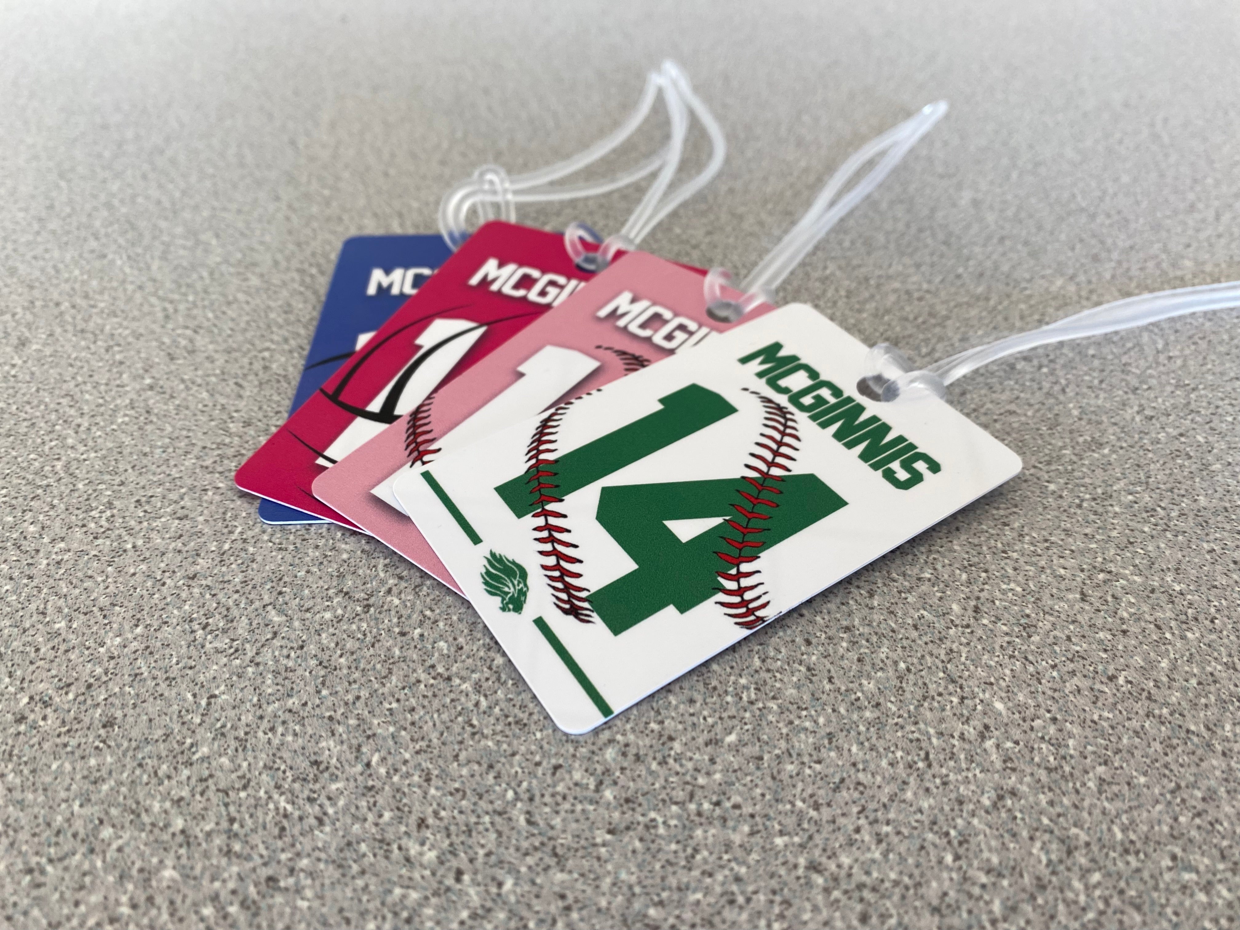 Sports Bag Tags | Personalized Lineup Cards