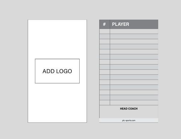 Baseball Custom Roster Card Softball Custom Roster Card 15 Player Roster PLC-Sports
