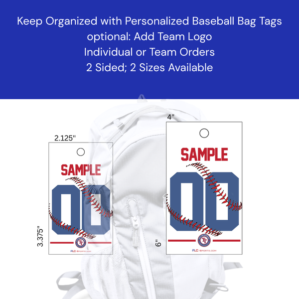 Baseball Bag Tags