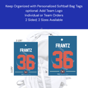 Softball Bag Tags