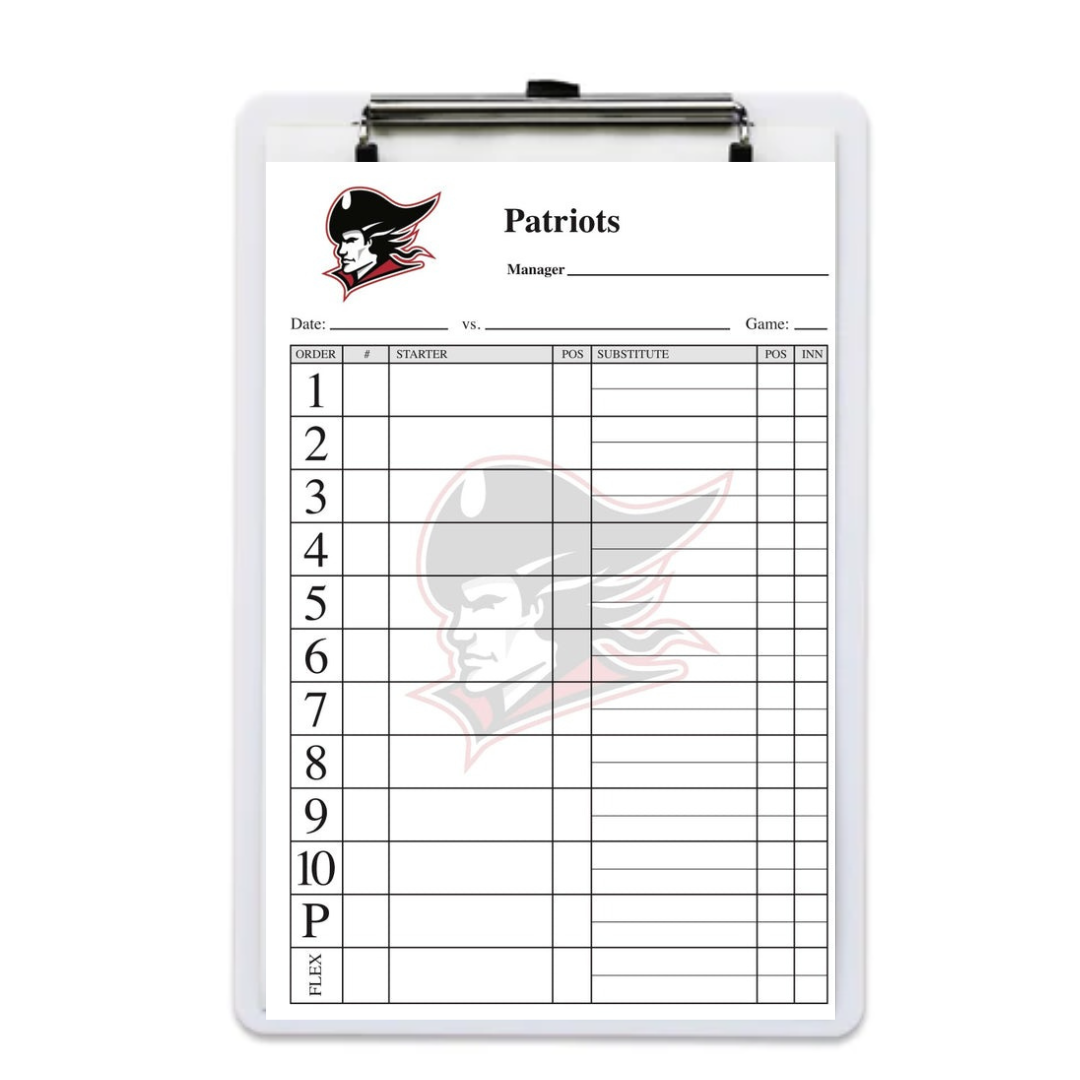 Lineup Cards Made Custom for Baseball and Softball Teams & Leagues ...