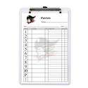 PLC Sports Baseball Softball Lineup Card V10 with Clipboard