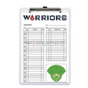 PLC Sports Baseball Softball Lineup Card V2 with Clipboard