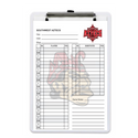 PLC Sports Baseball Softball Lineup Card V4 with Clipboard