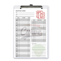 PLC Sports Baseball Softball Lineup Card V5 with Clipboard