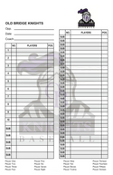 Lineup Card V8 - with 35 Player Name Roster.