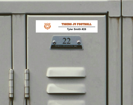 PLC Sports Custom Locker Sticker