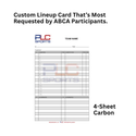 PLC Sports Custom Lineup Card V11