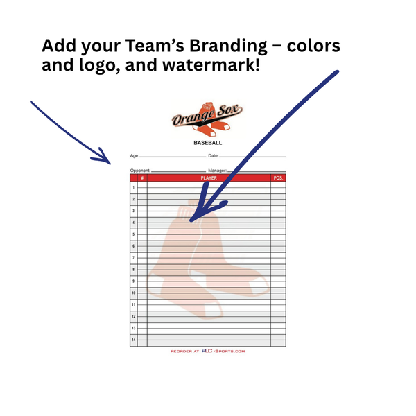 PLC Sports Custom Lineup Card V9