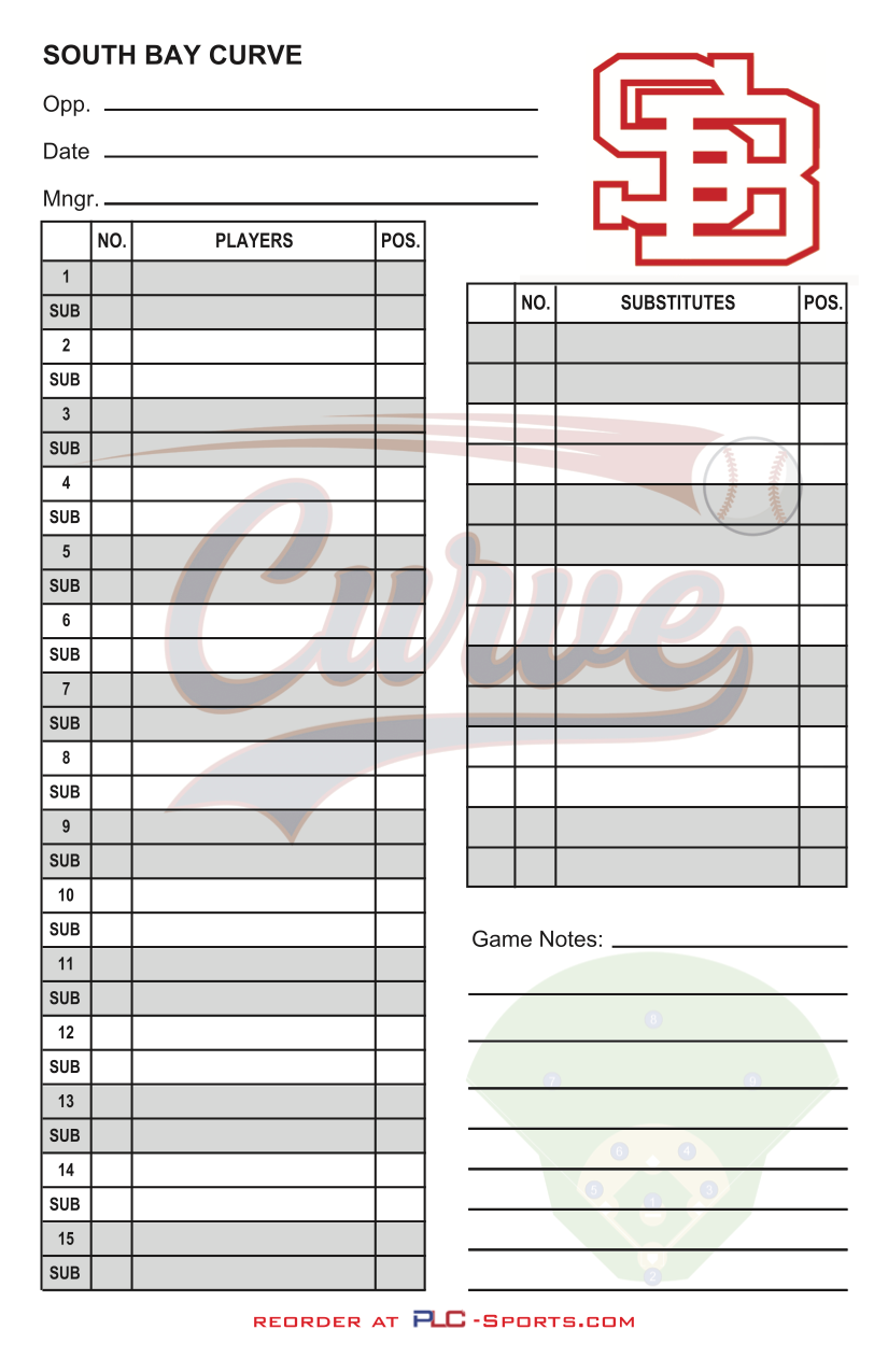 Custom Lineup Cards College Baseball at Nicholas Packard blog